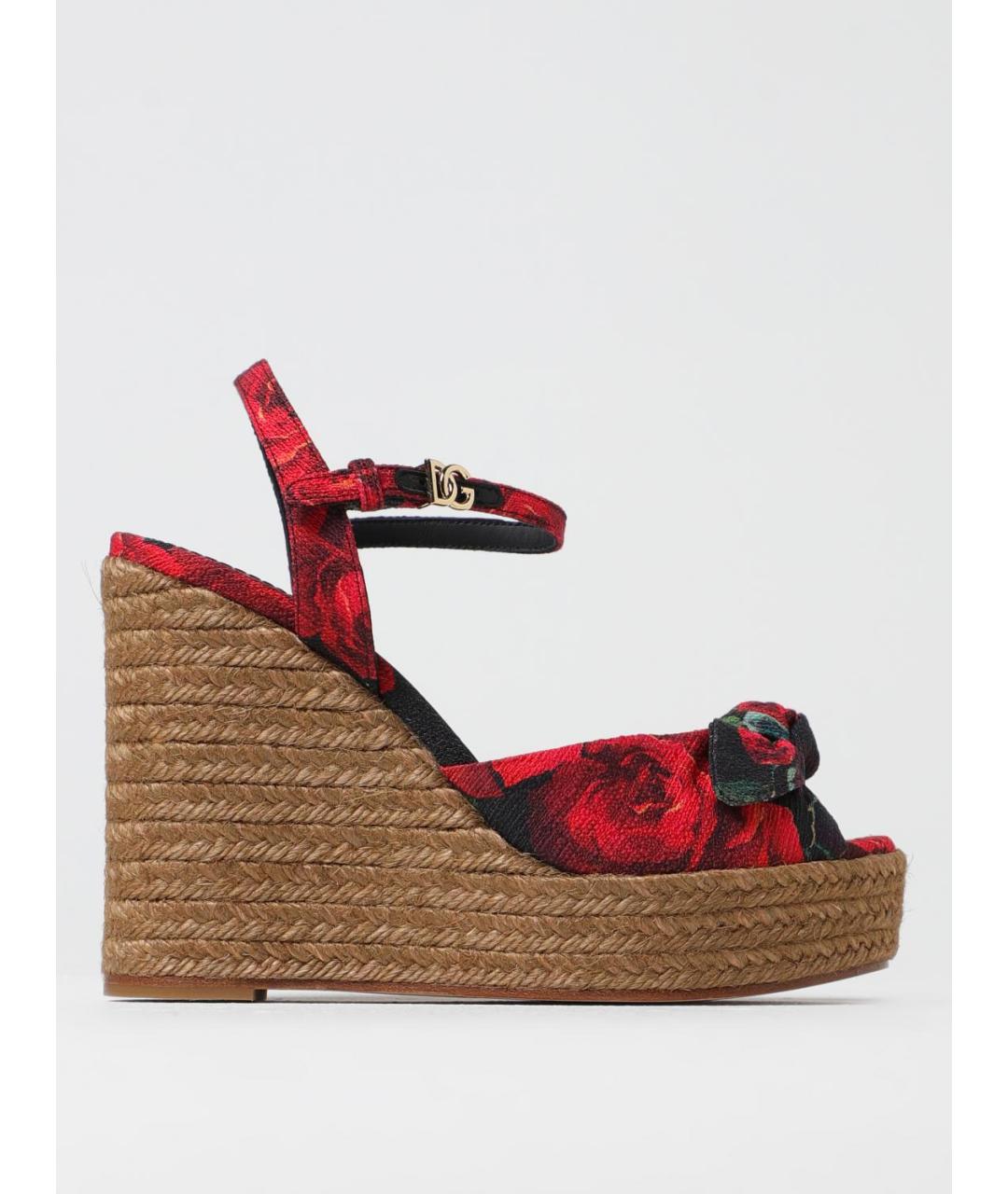 DOLCE&GABBANA Красные босоножки, фото 5