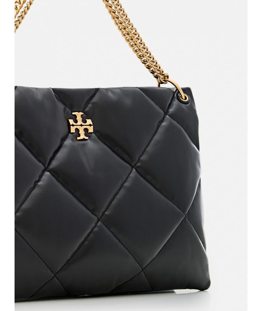 TORY BURCH Черная кожаная сумка через плечо, фото 3