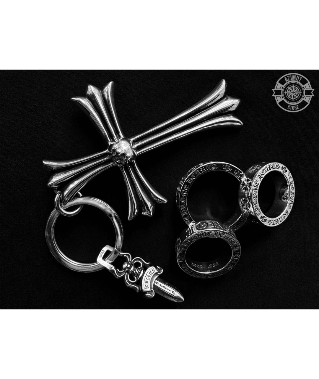 CHROME HEARTS Серебрянный брелок, фото 5