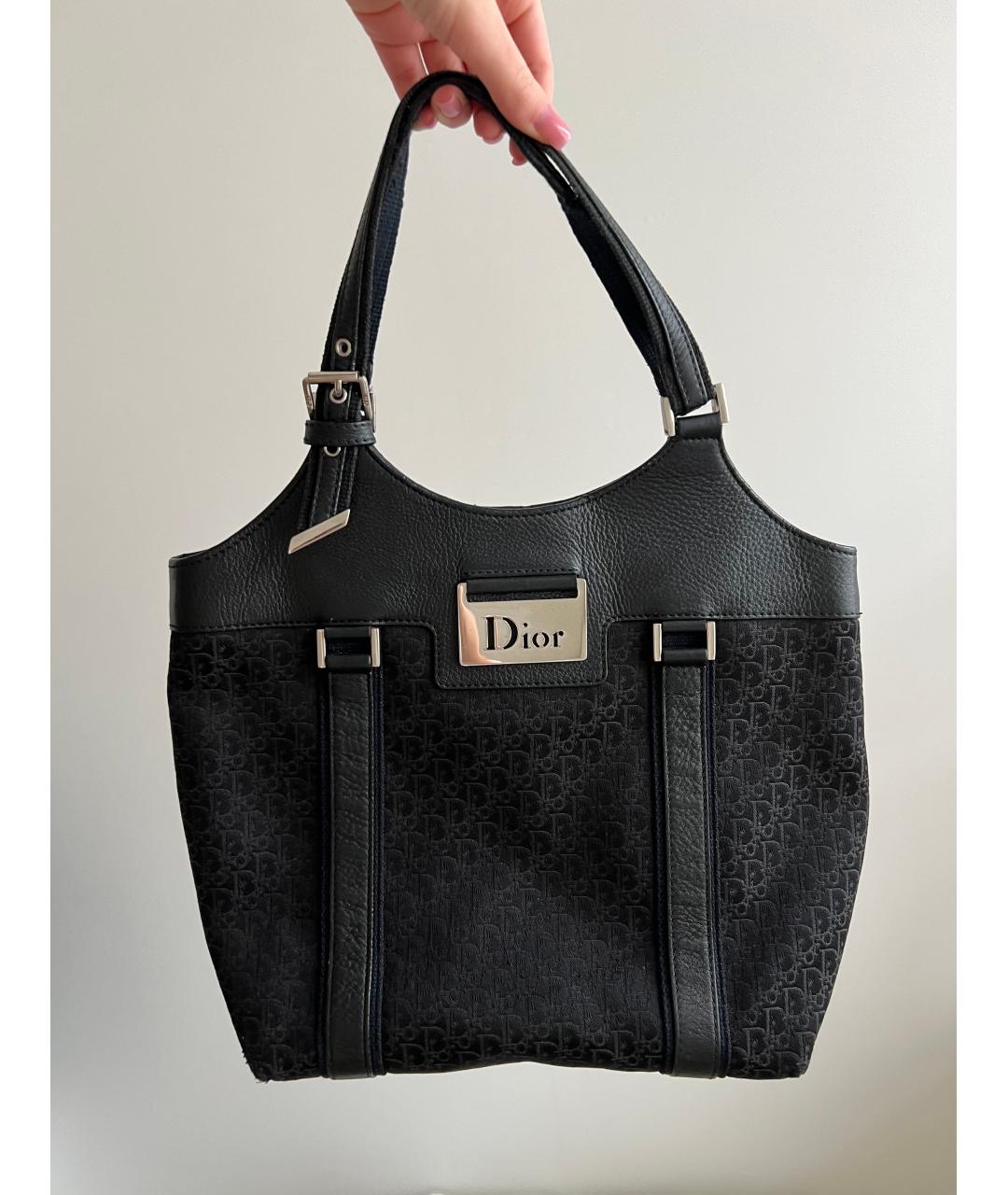 CHRISTIAN DIOR Черная сумка тоут, фото 2