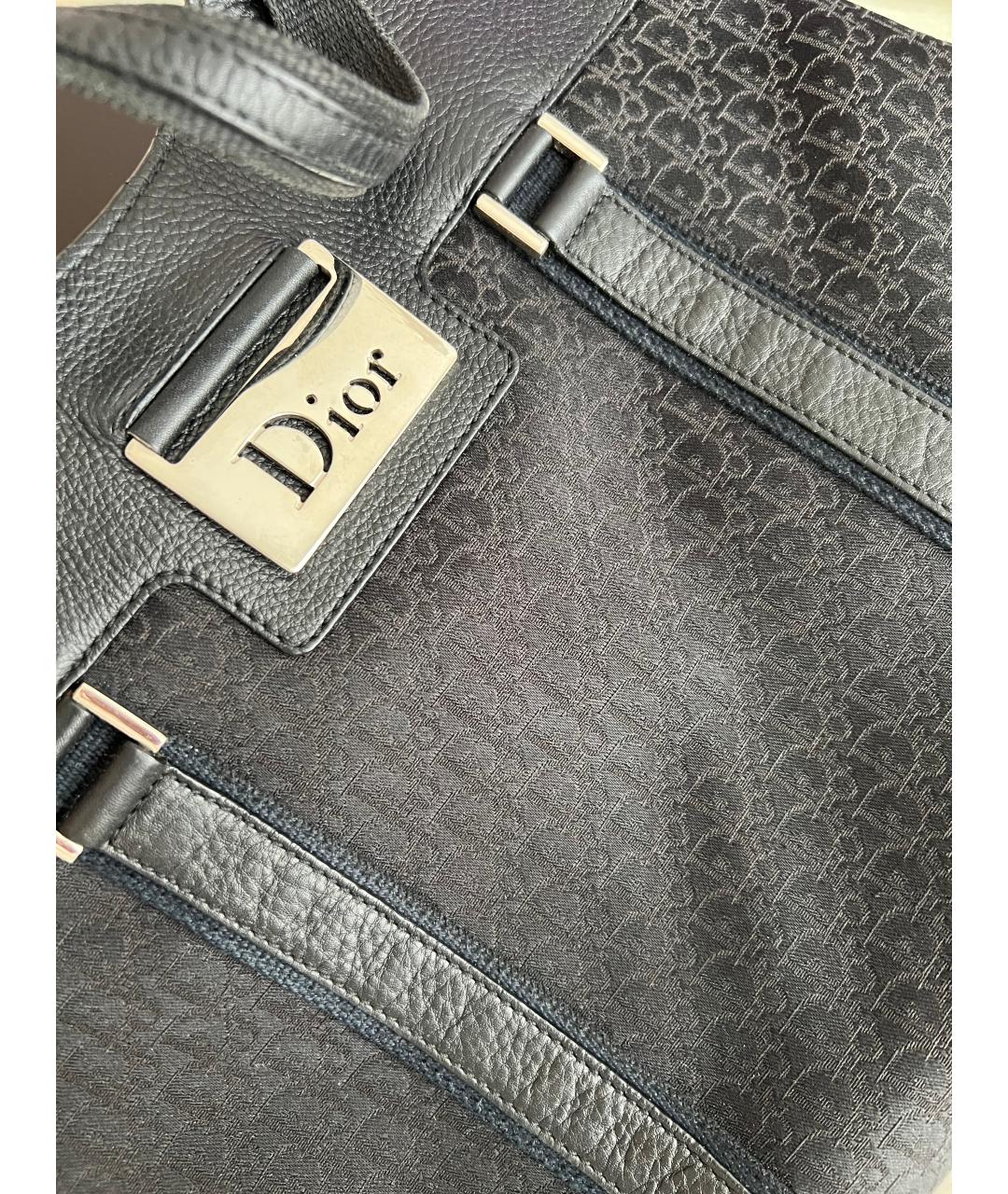 CHRISTIAN DIOR Черная сумка тоут, фото 5