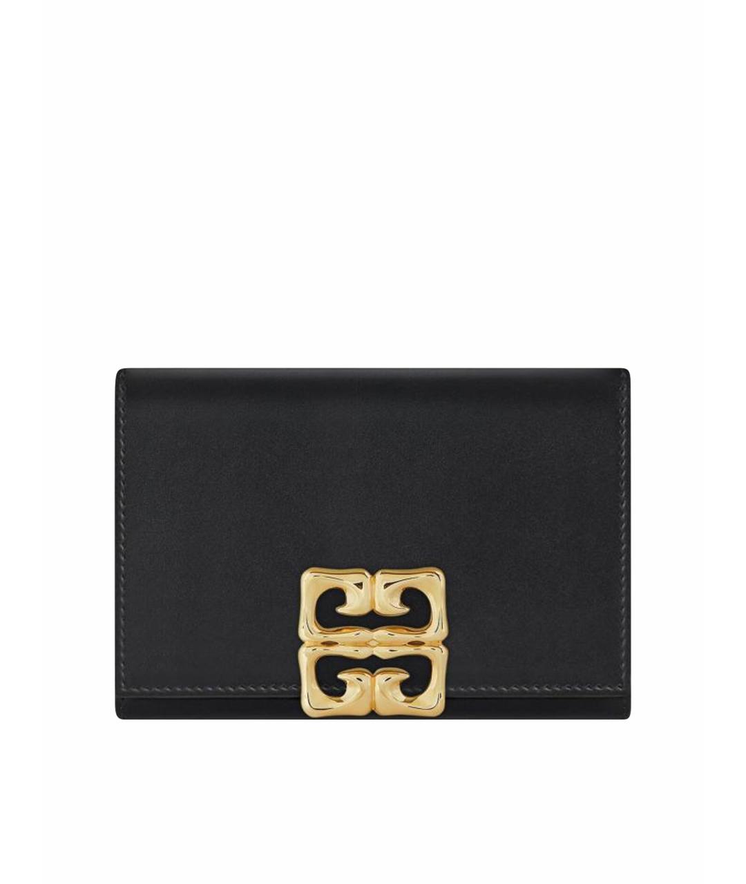 GIVENCHY Черный кожаный кошелек, фото 1