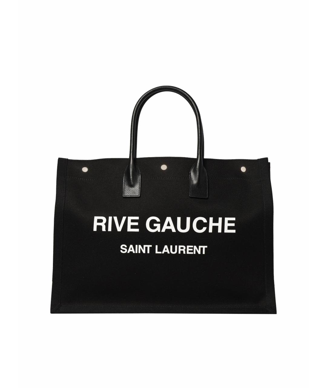SAINT LAURENT Черная сумка тоут, фото 1