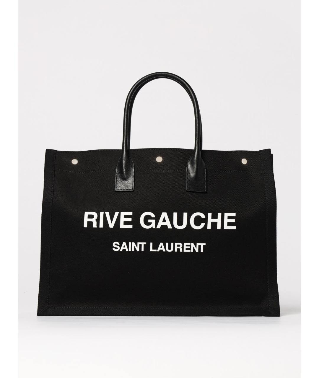 SAINT LAURENT Черная сумка тоут, фото 6