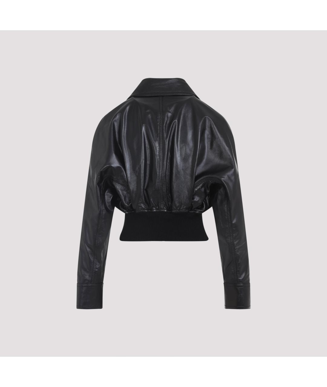 BOTTEGA VENETA Черная кожаная куртка, фото 4