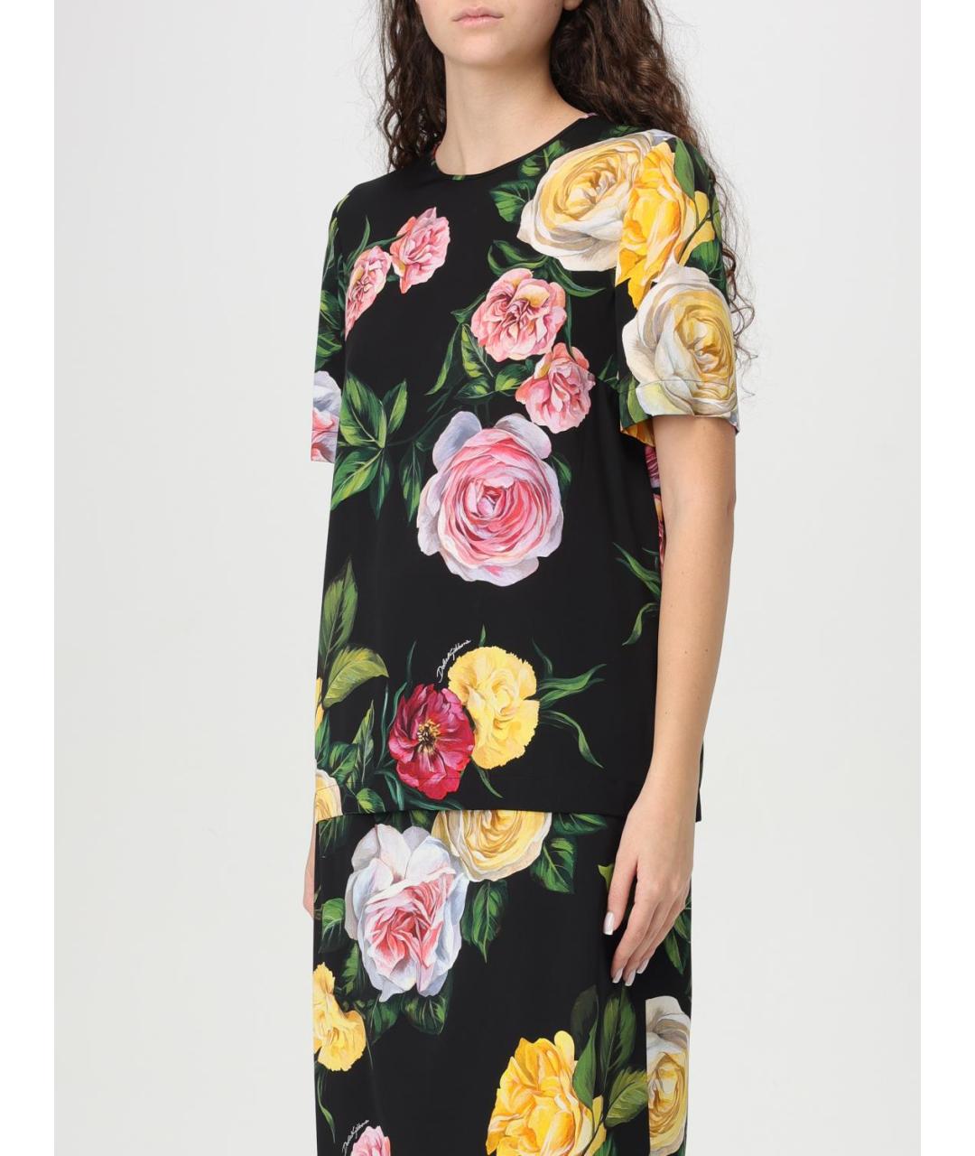 DOLCE&GABBANA Мульти футболка, фото 5