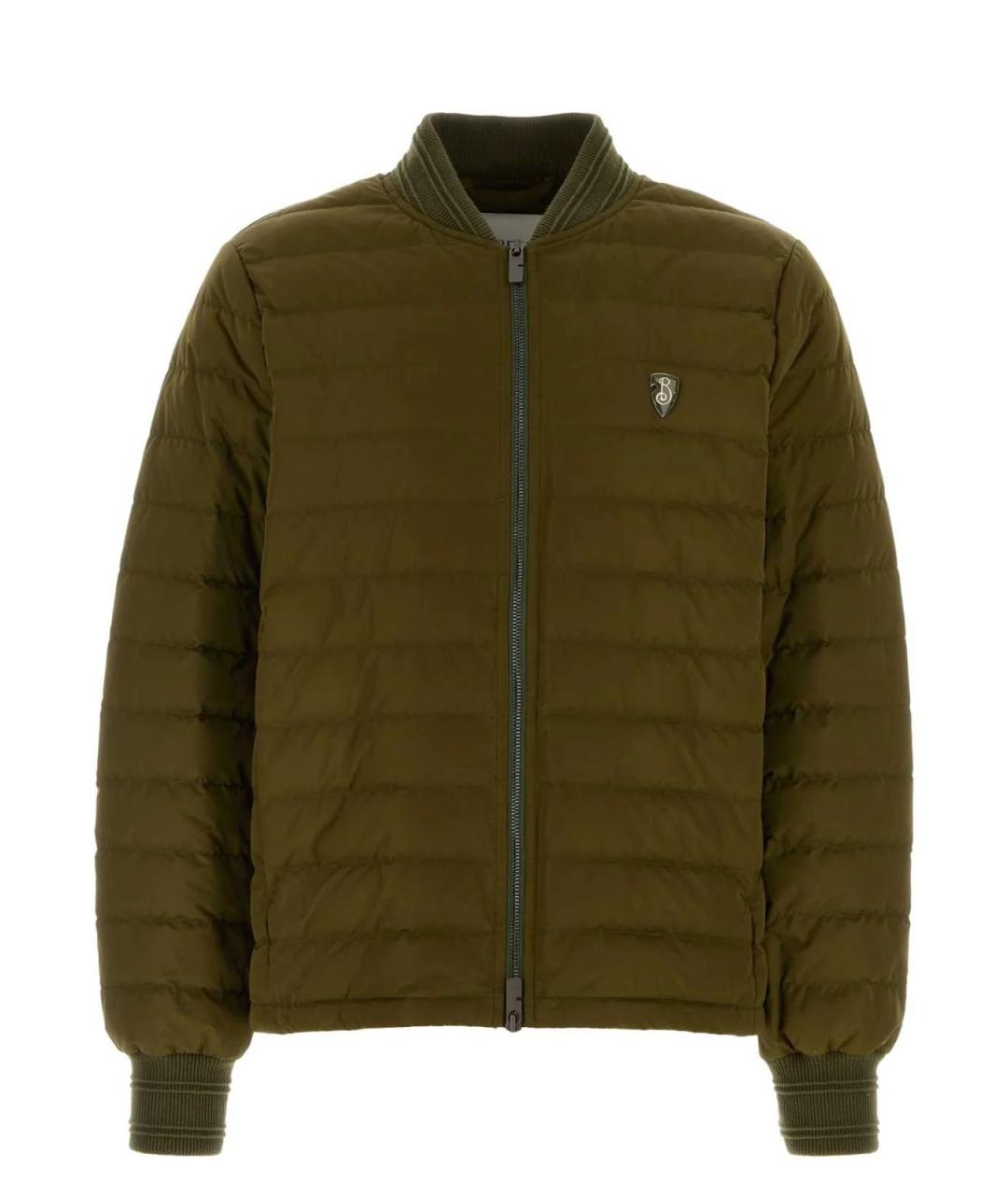 BURBERRY Зеленая полиэстеровая куртка, фото 1