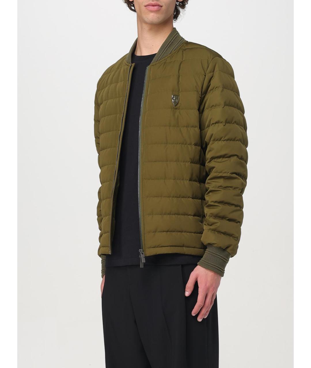 BURBERRY Зеленая полиэстеровая куртка, фото 4