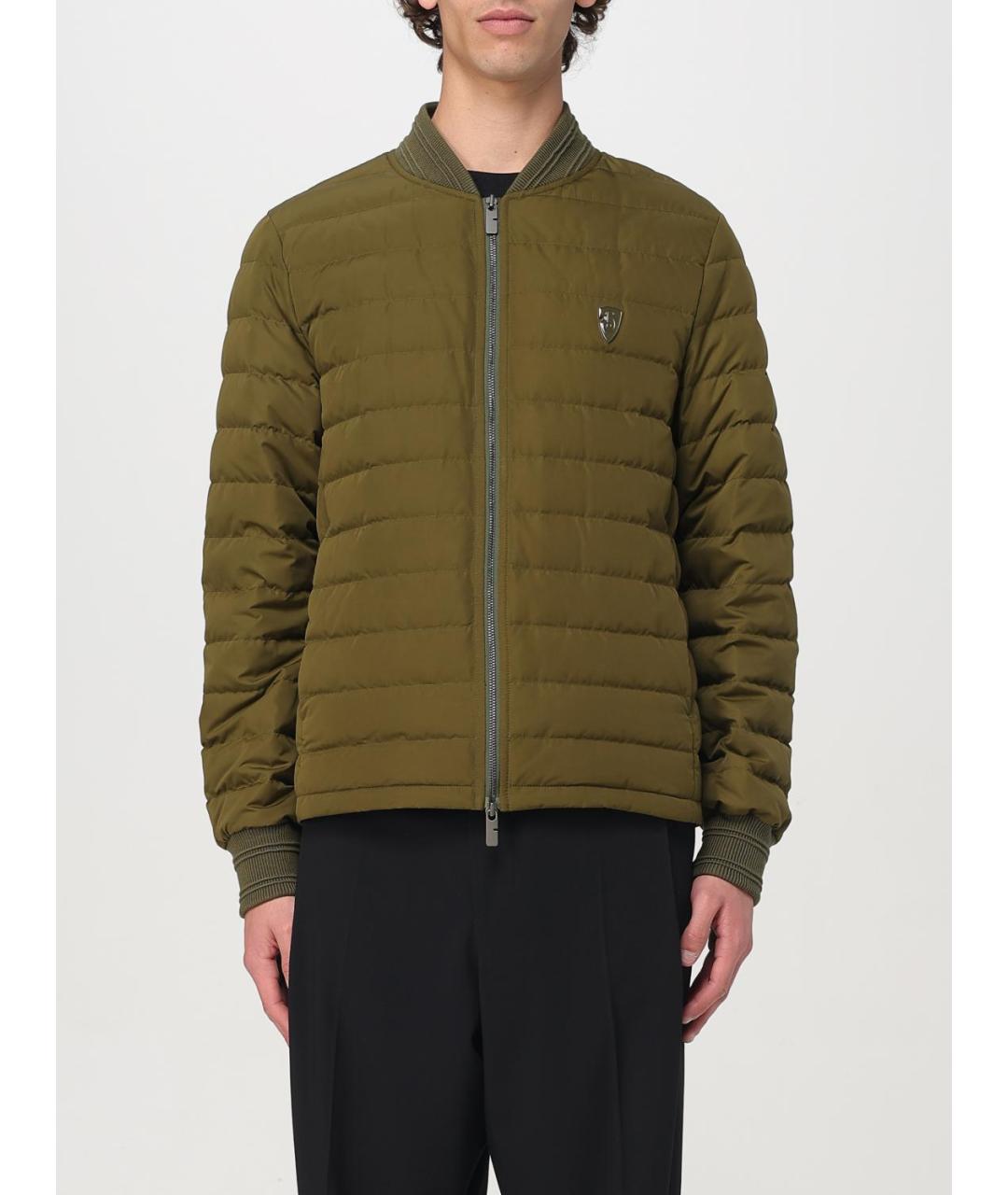 BURBERRY Зеленая полиэстеровая куртка, фото 2