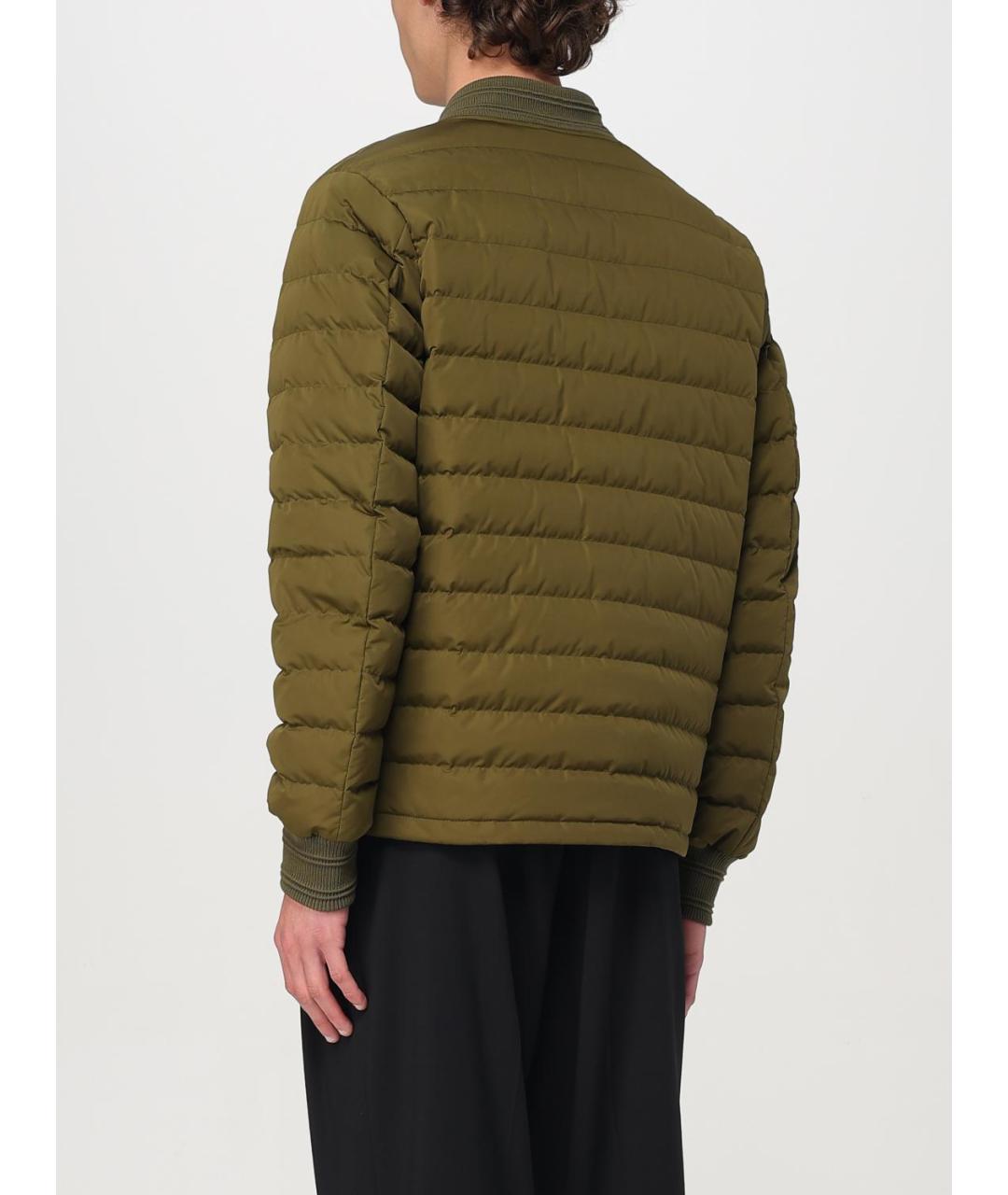 BURBERRY Зеленая полиэстеровая куртка, фото 3