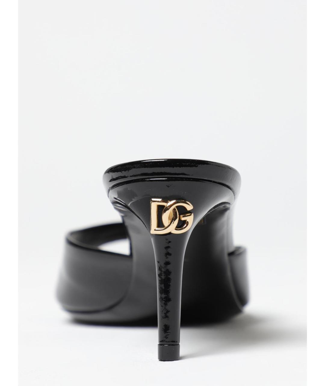 DOLCE&GABBANA Черные босоножки, фото 4