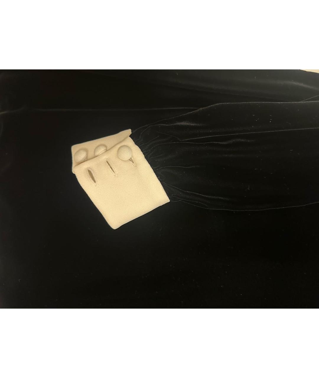 SAINT LAURENT Черное бархатное вечернее платье, фото 5