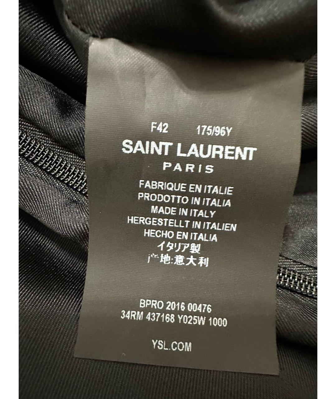 SAINT LAURENT Черное бархатное вечернее платье, фото 6