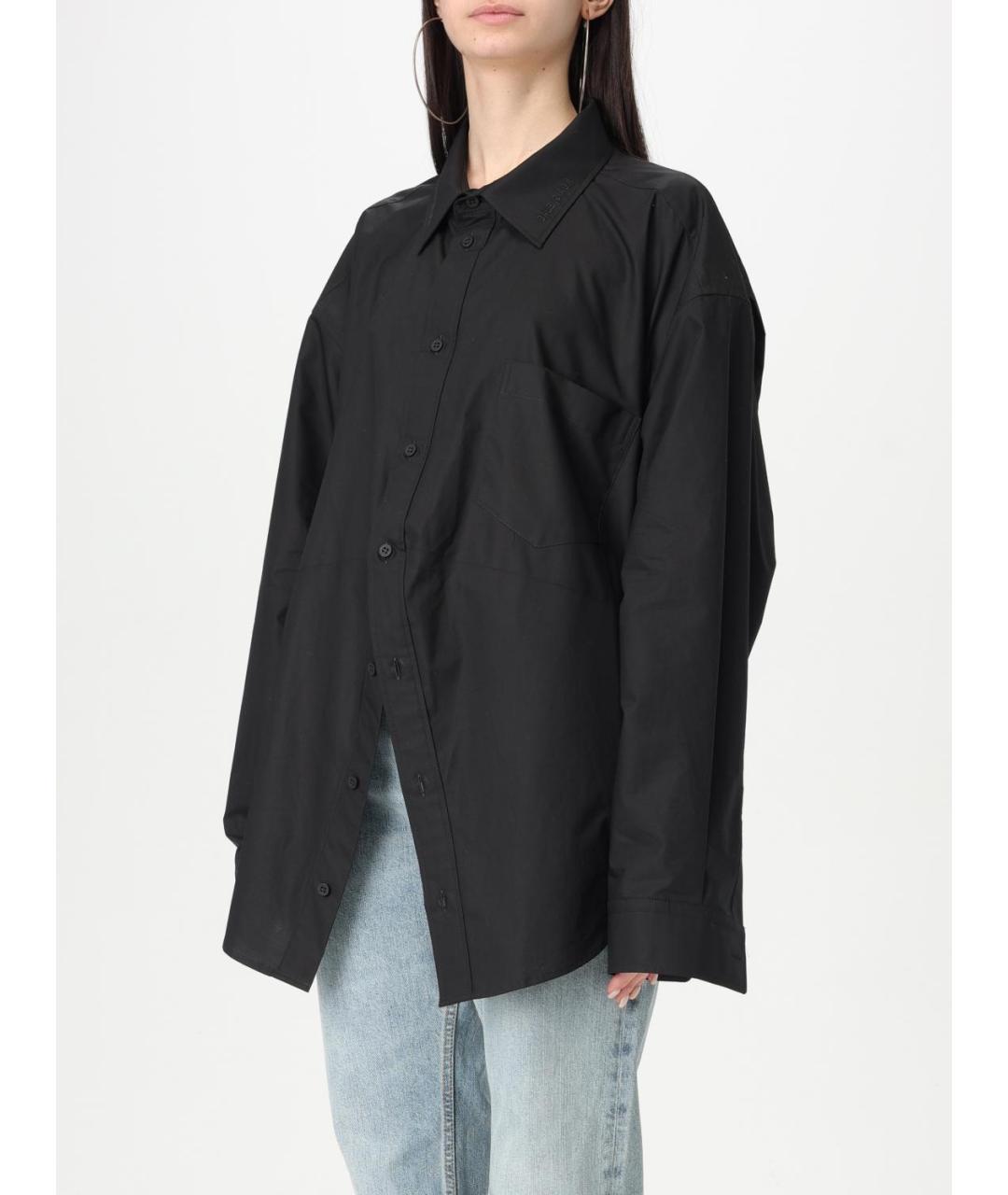 BALENCIAGA Черная рубашка, фото 5