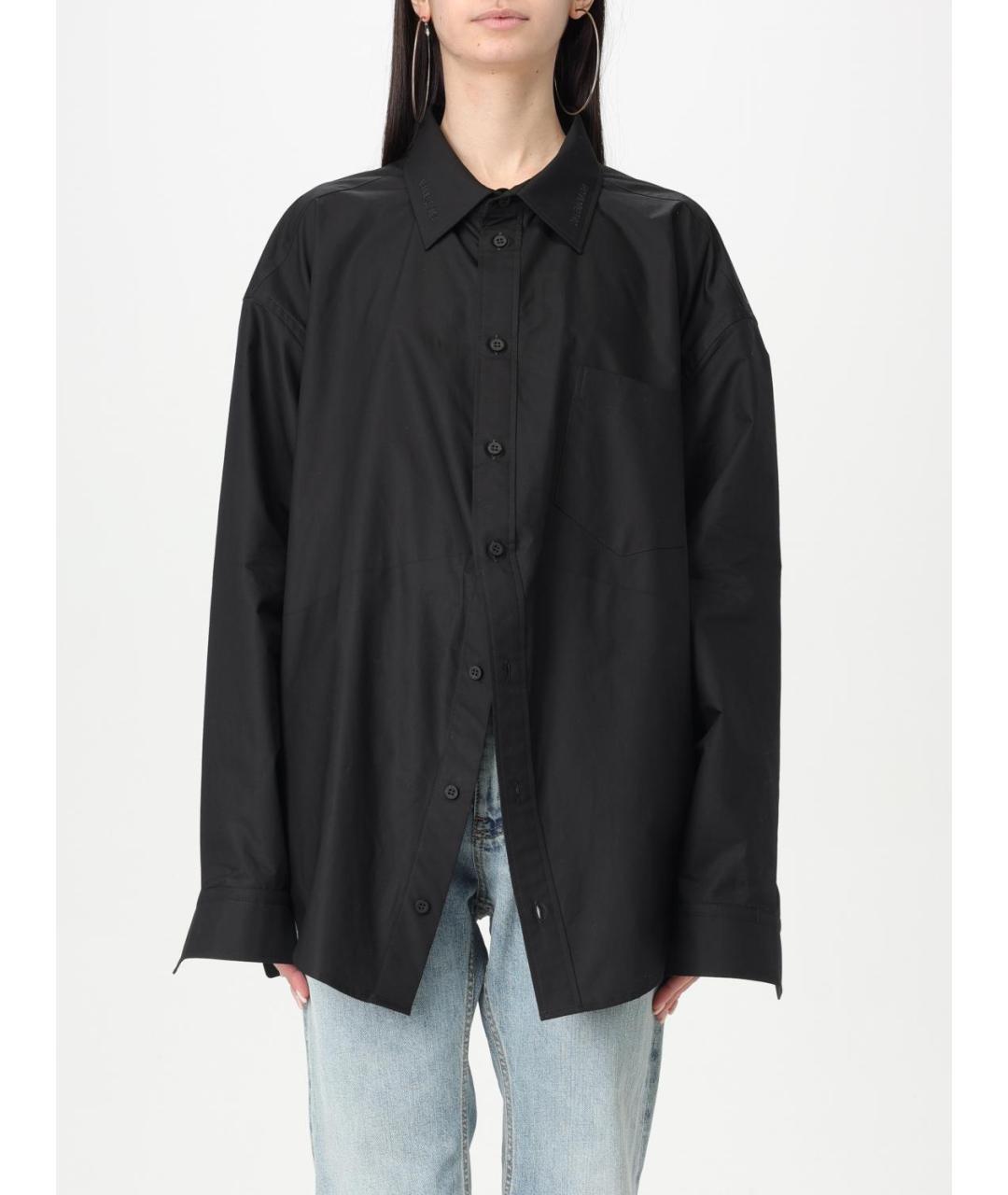 BALENCIAGA Черная рубашка, фото 2