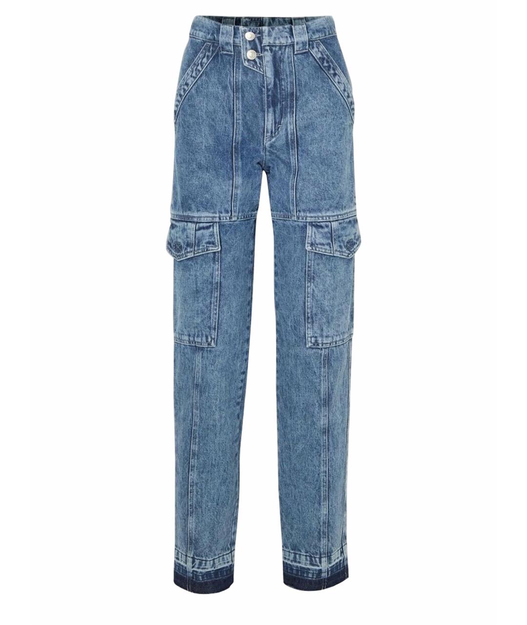 ISABEL MARANT ETOILE Синие хлопковые прямые джинсы, фото 1