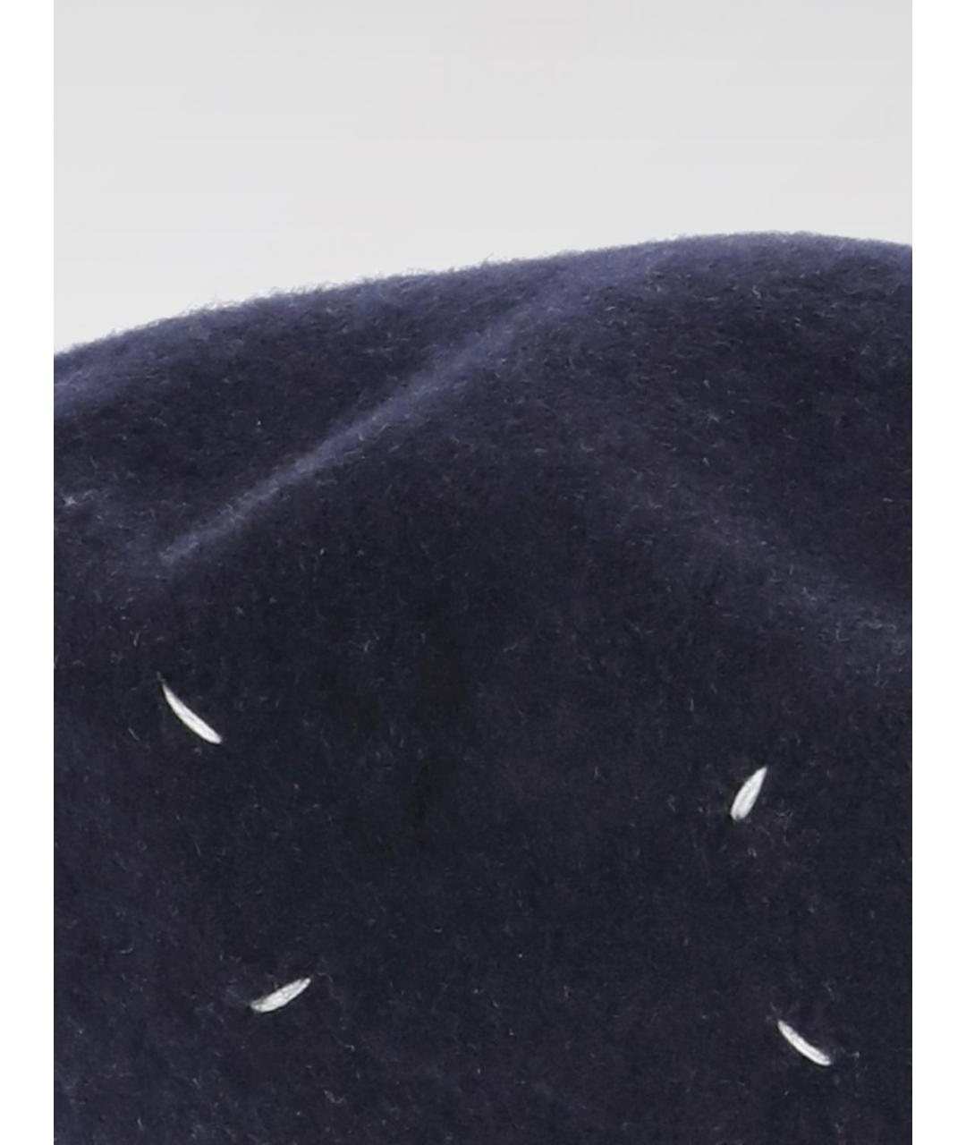 MAISON MARGIELA Синяя шерстяная шляпа, фото 2