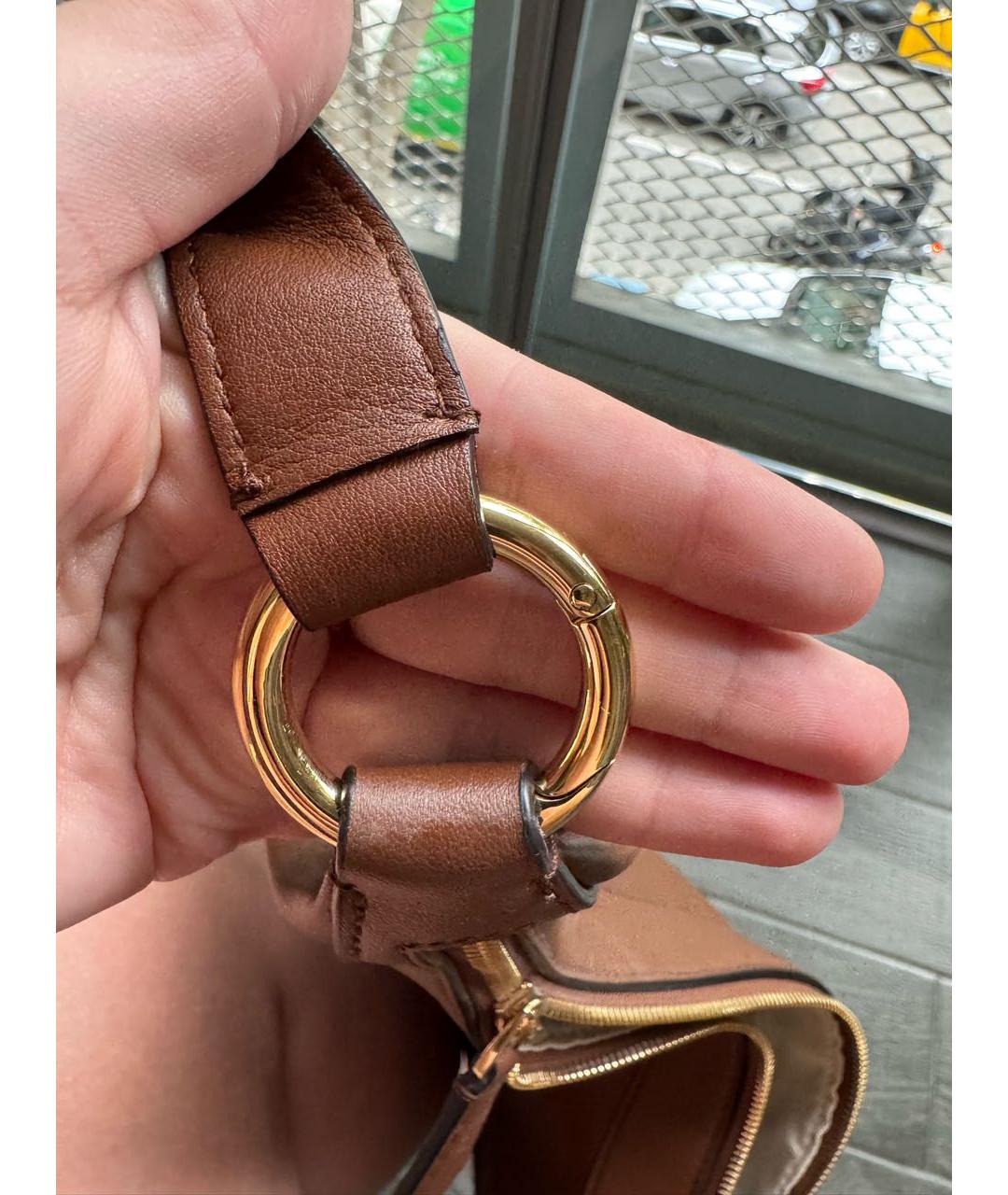 BALLY Коричневая кожаная сумка через плечо, фото 4