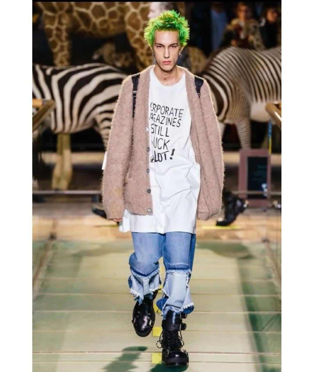 VETEMENTS Бежевый шерстяной кардиган, фото 7