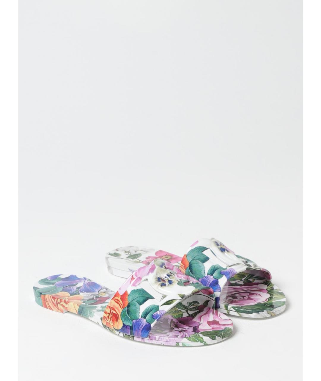 DOLCE&GABBANA Мульти шлепанцы, фото 2
