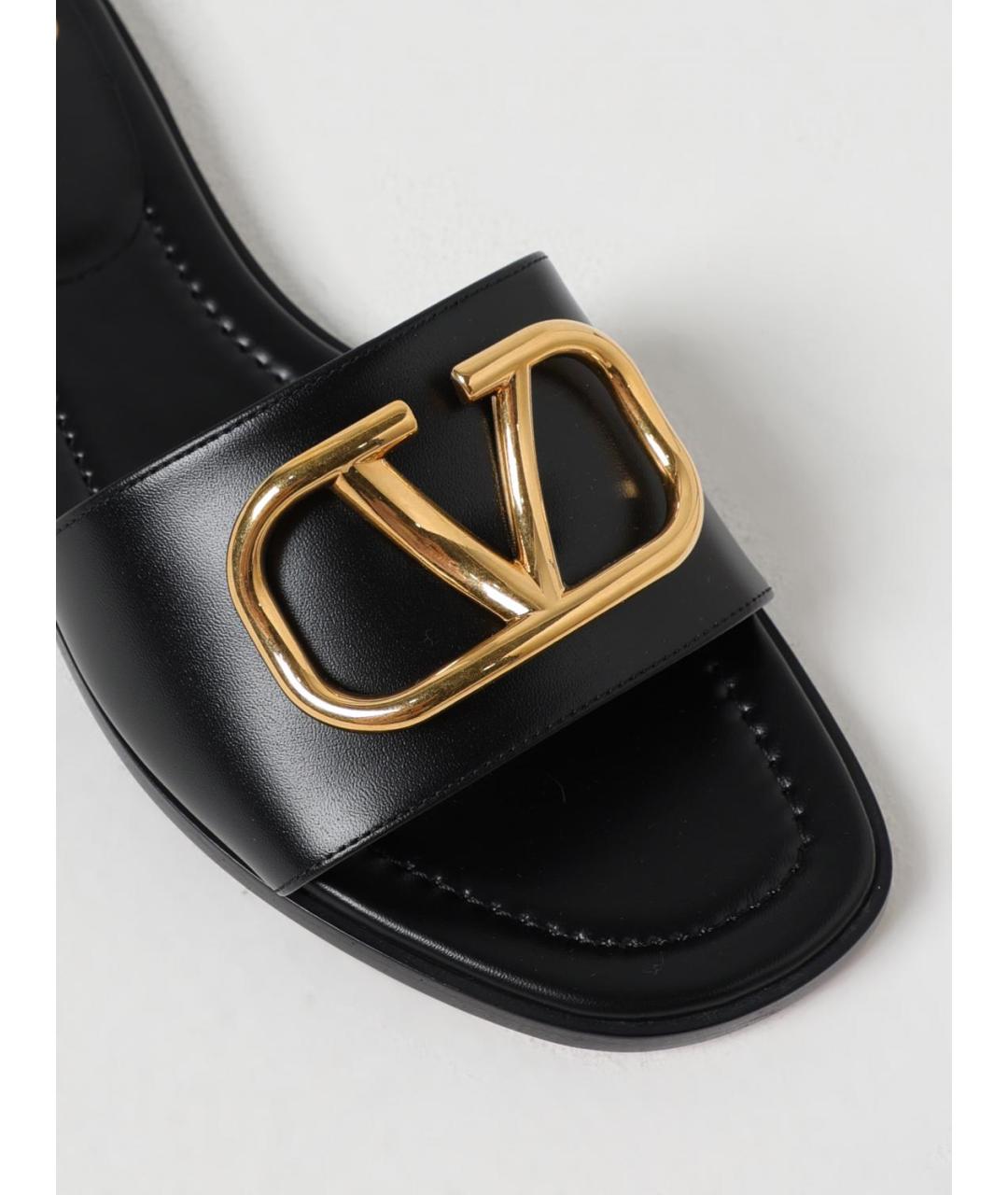 VALENTINO Черные шлепанцы, фото 4