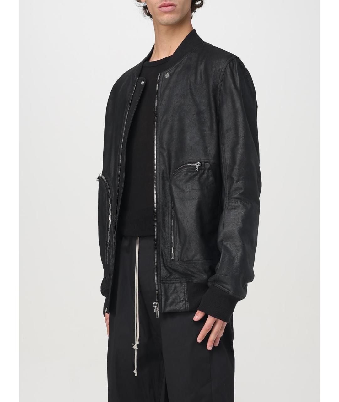 RICK OWENS Черная куртка, фото 5