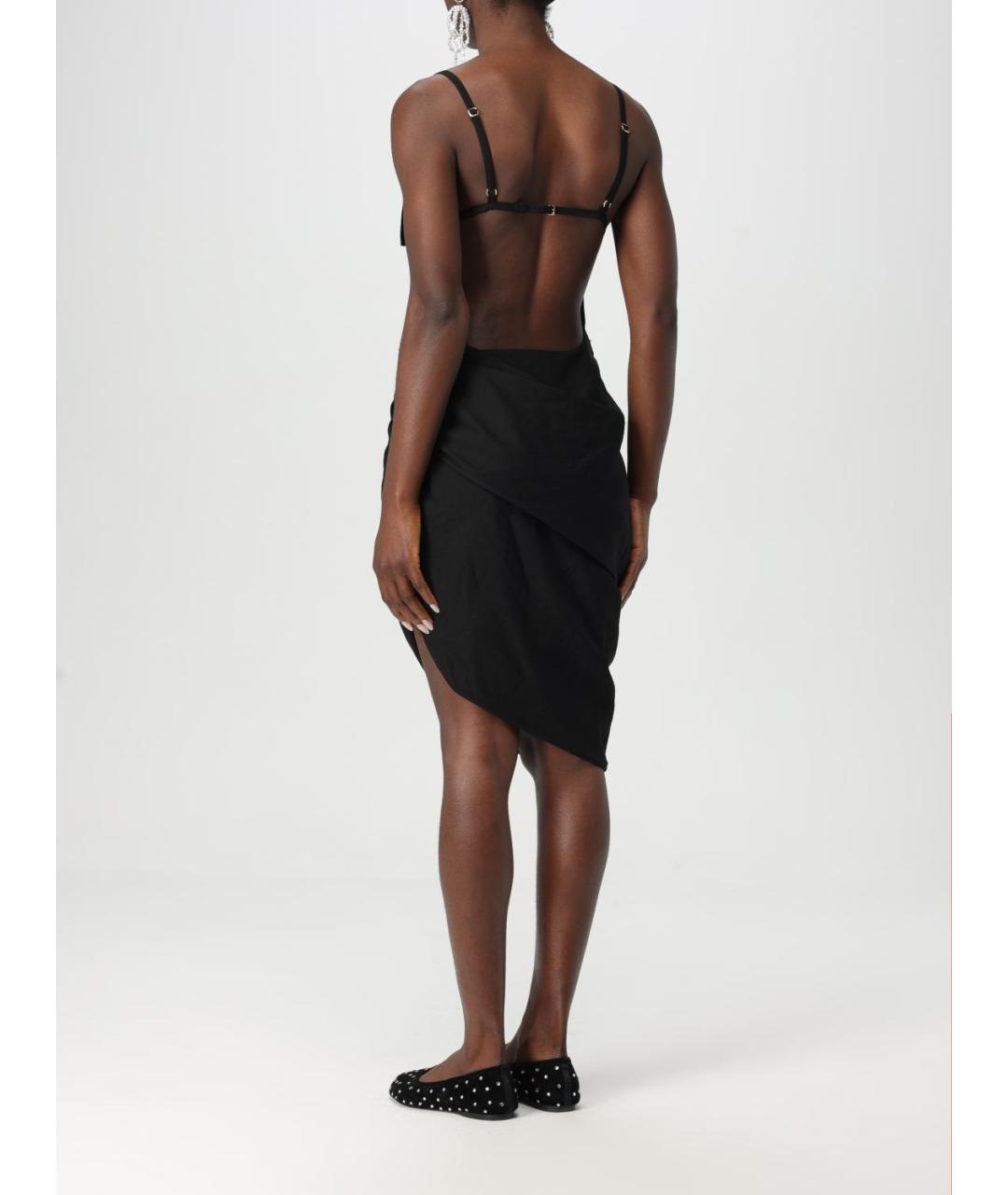 JACQUEMUS Черное хлопковое платье, фото 3