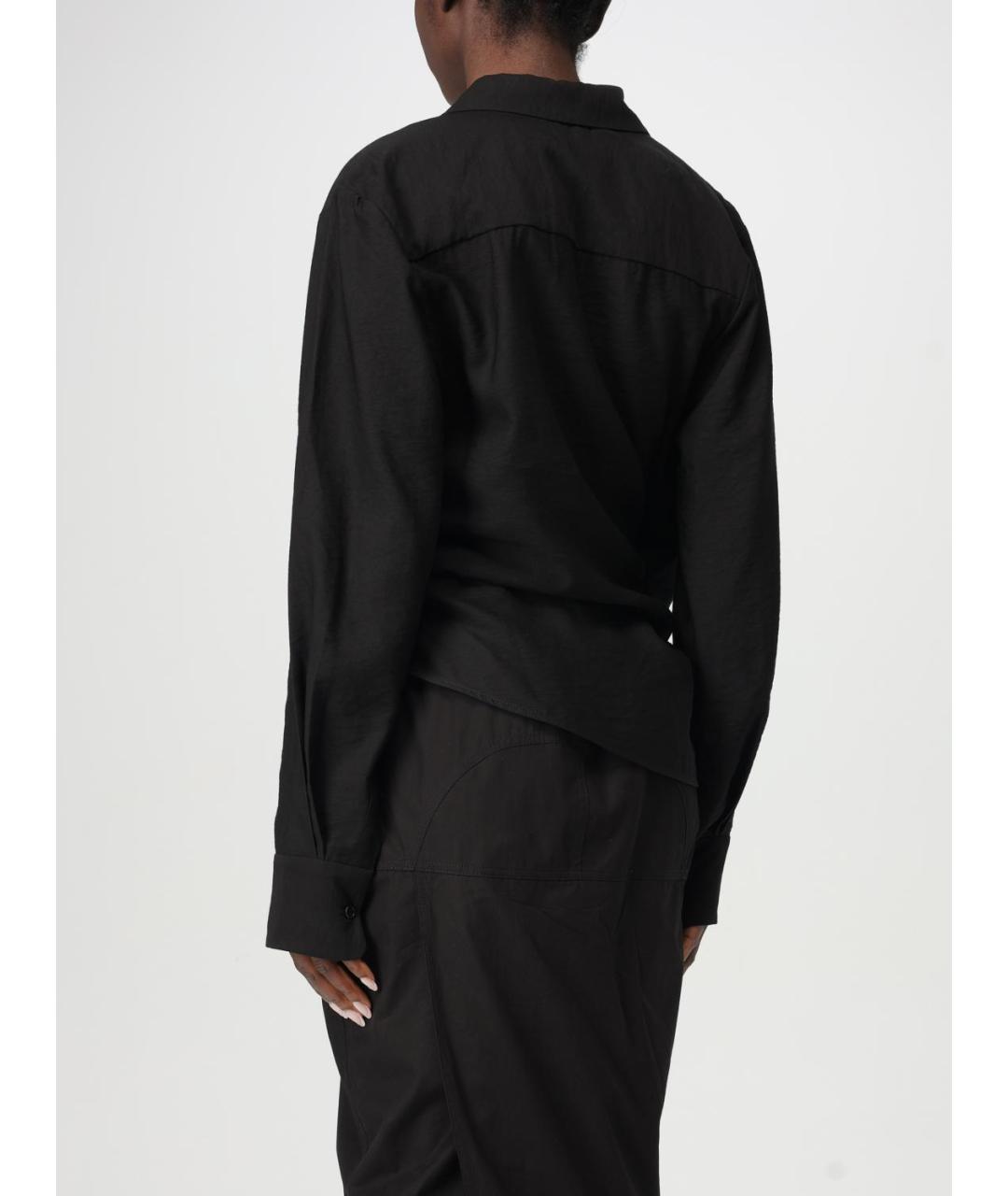 JACQUEMUS Черная вискозная рубашка, фото 4