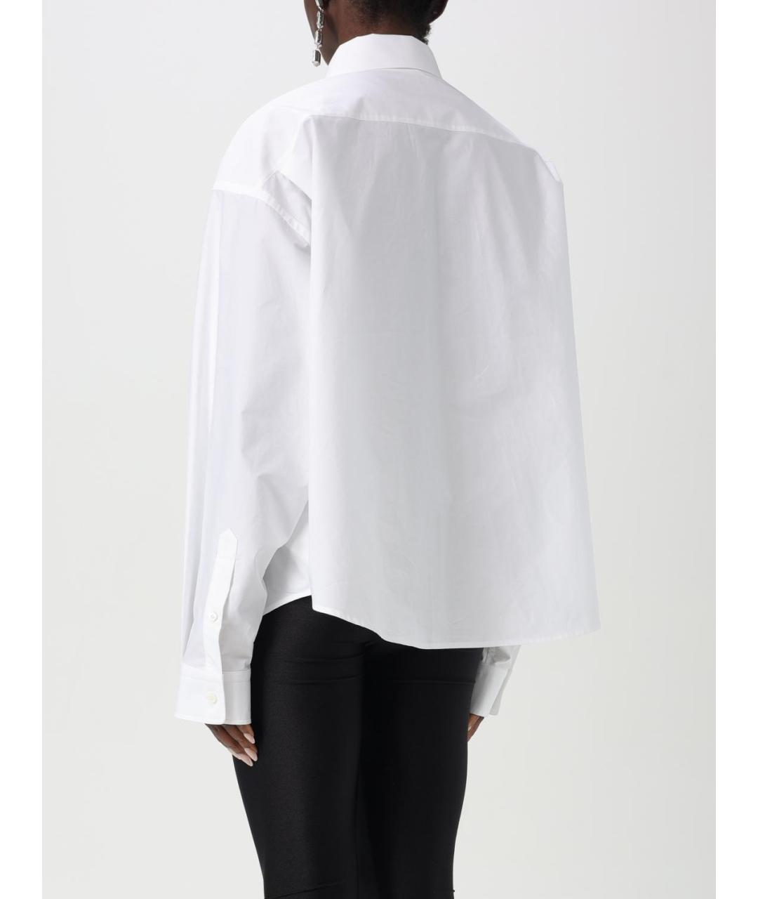 BALENCIAGA Белая хлопковая рубашка, фото 4