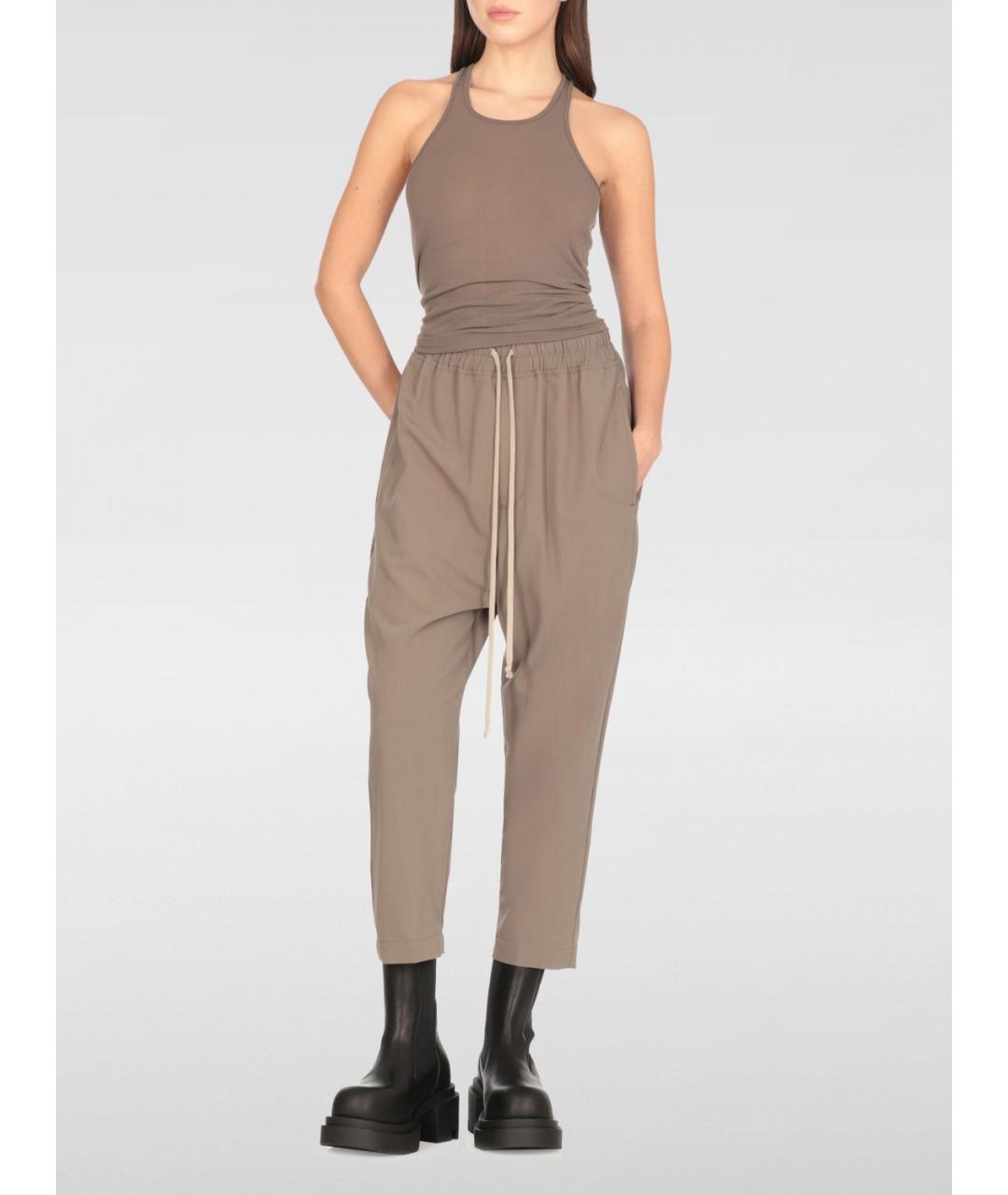 RICK OWENS Бежевая майка, фото 3
