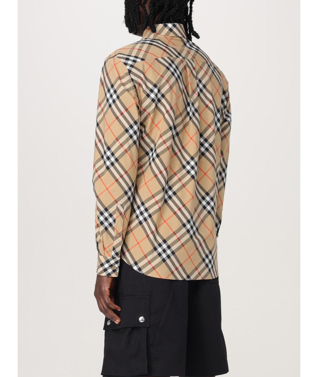 BURBERRY Бежевая кэжуал рубашка, фото 4