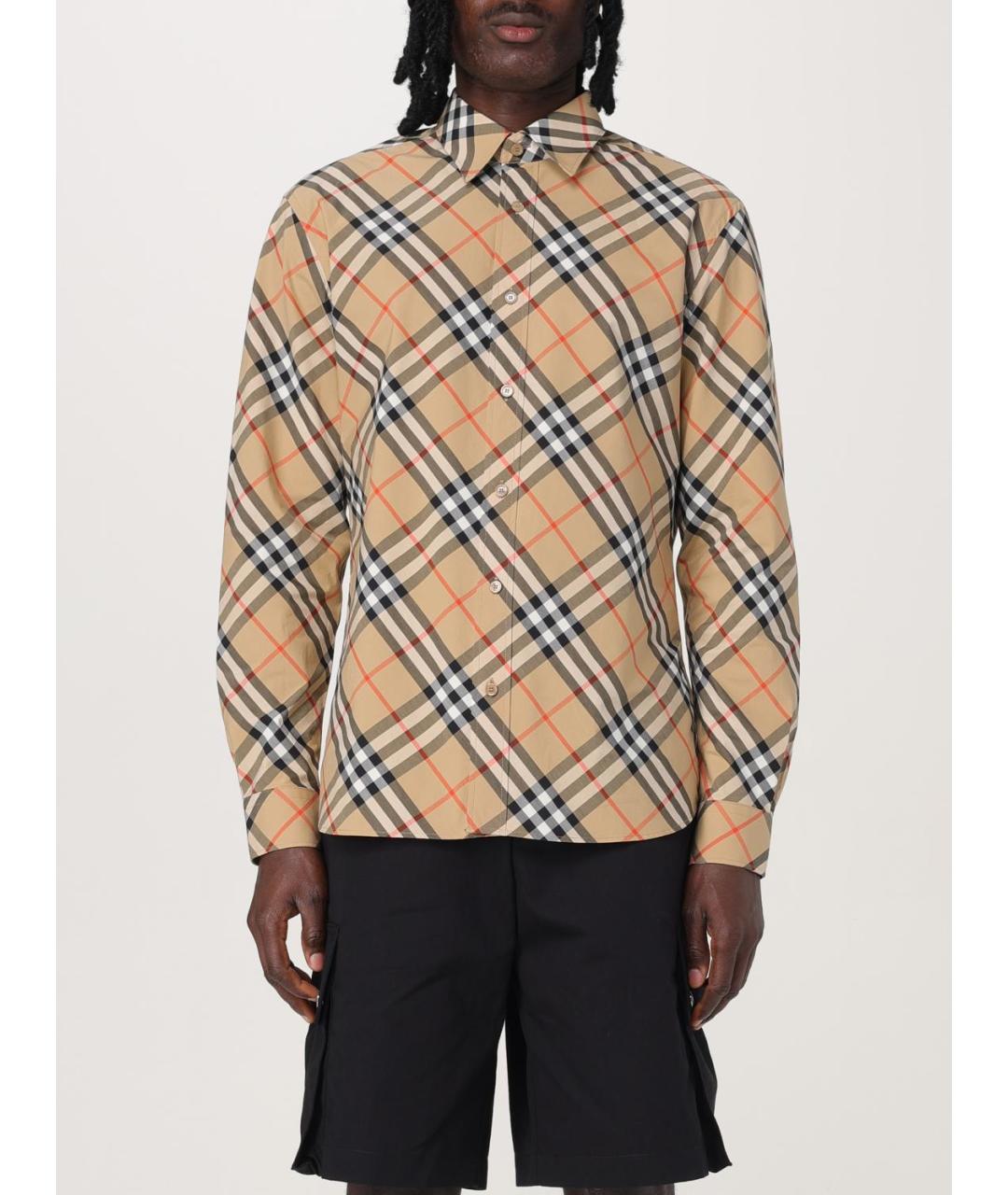 BURBERRY Бежевая кэжуал рубашка, фото 2
