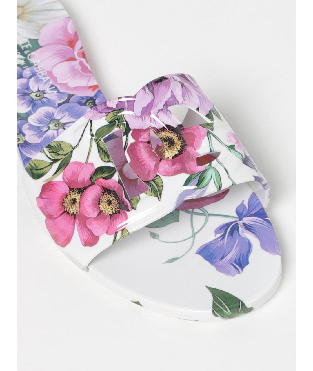 DOLCE&GABBANA Мульти шлепанцы, фото 4