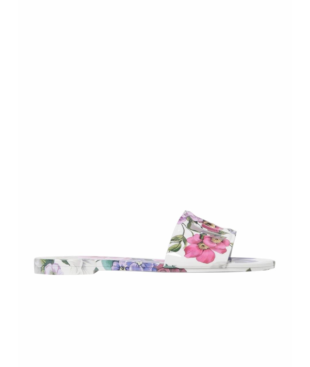DOLCE&GABBANA Мульти шлепанцы, фото 1