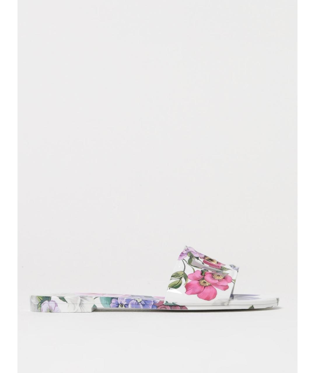 DOLCE&GABBANA Мульти шлепанцы, фото 5