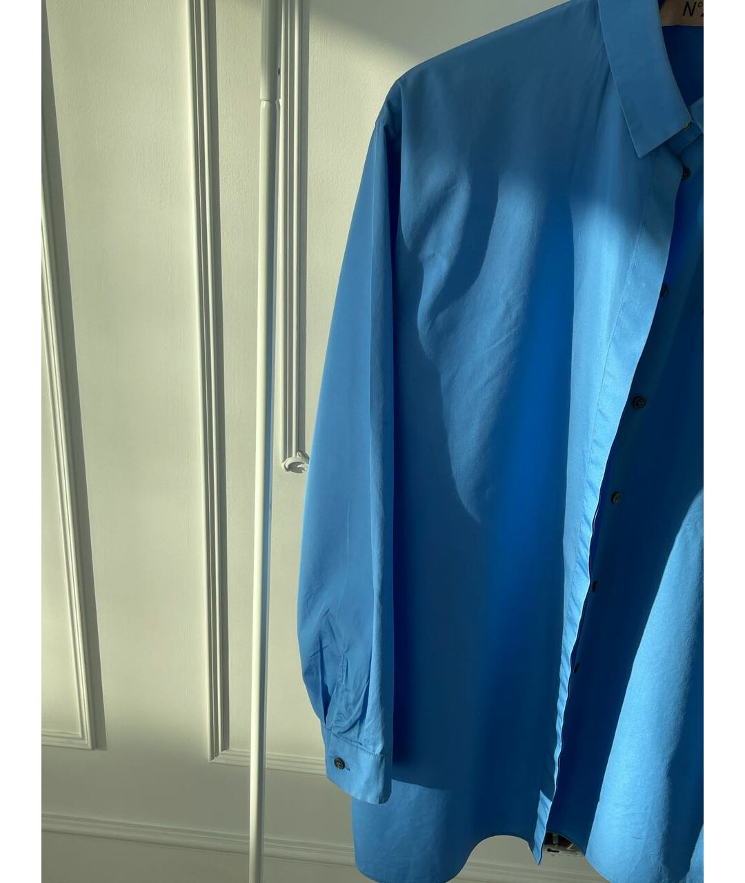 NO. 21 Синяя хлопковая рубашка, фото 7
