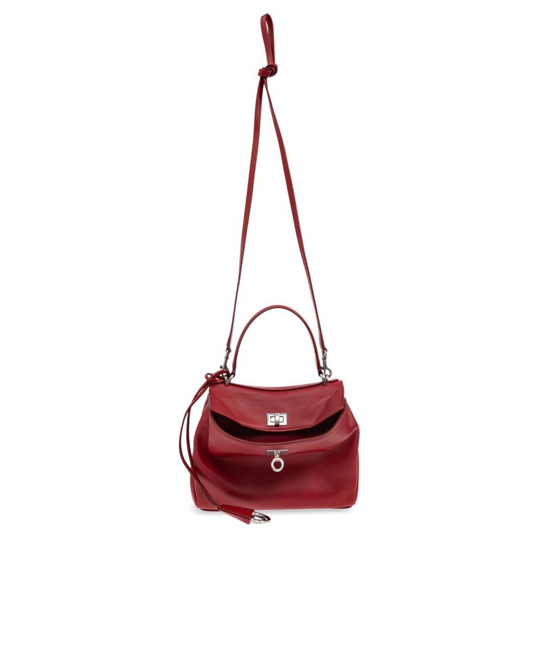 BALENCIAGA Красная кожаная сумка тоут, фото 6