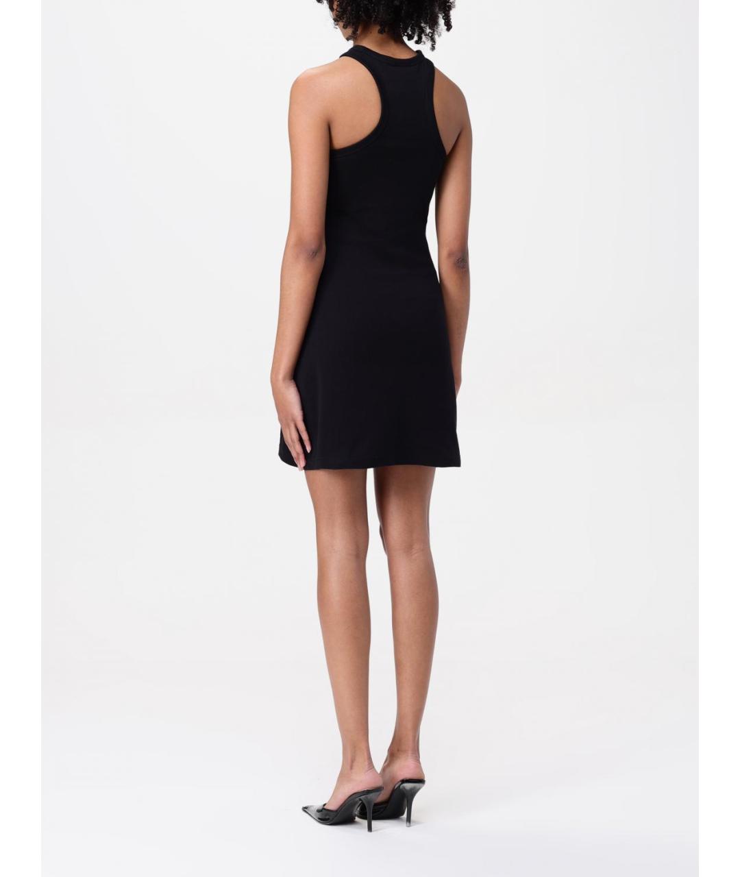 COURREGES Черное хлопковое повседневное платье, фото 3