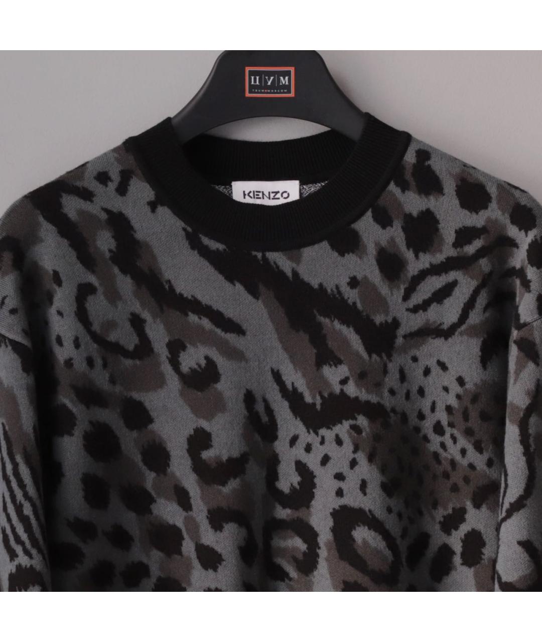 KENZO Мульти шерстяное повседневное платье, фото 5