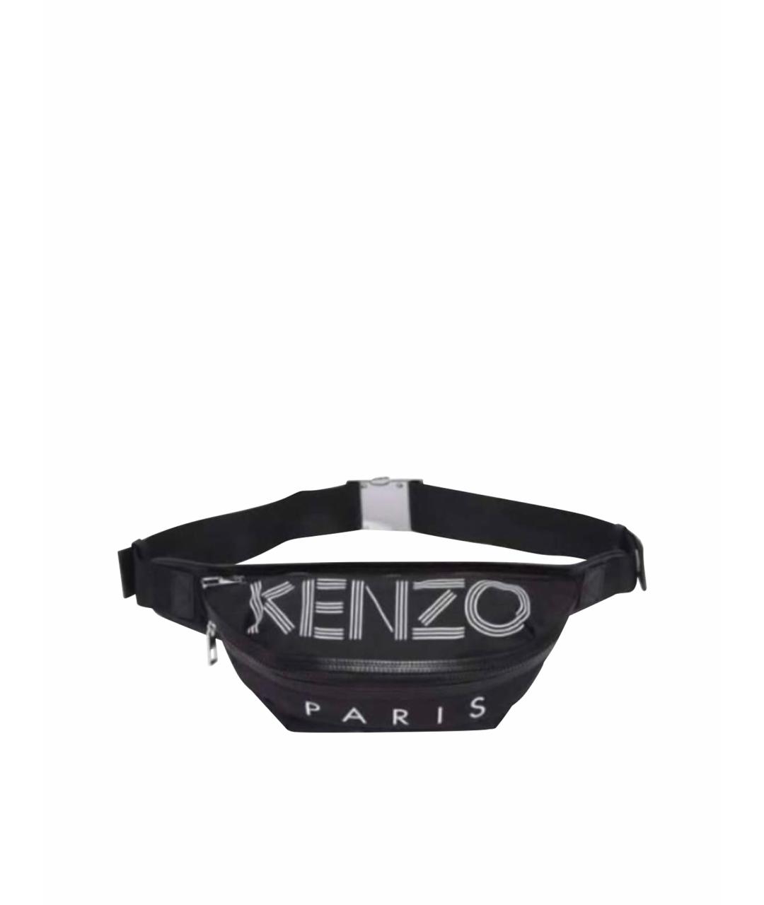 KENZO Черная поясная сумка, фото 1