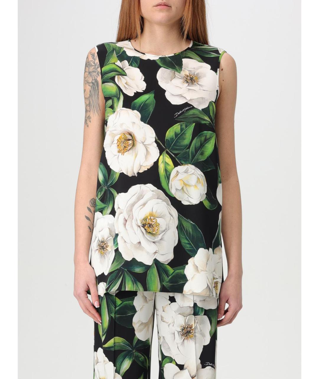 DOLCE&GABBANA Мульти майка, фото 2