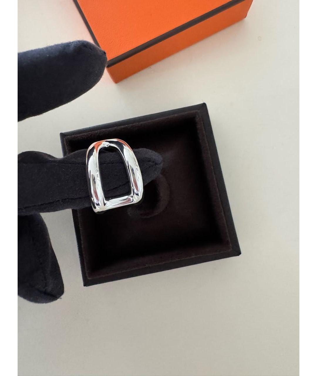 HERMES Серебряное серебряное кольцо, фото 6