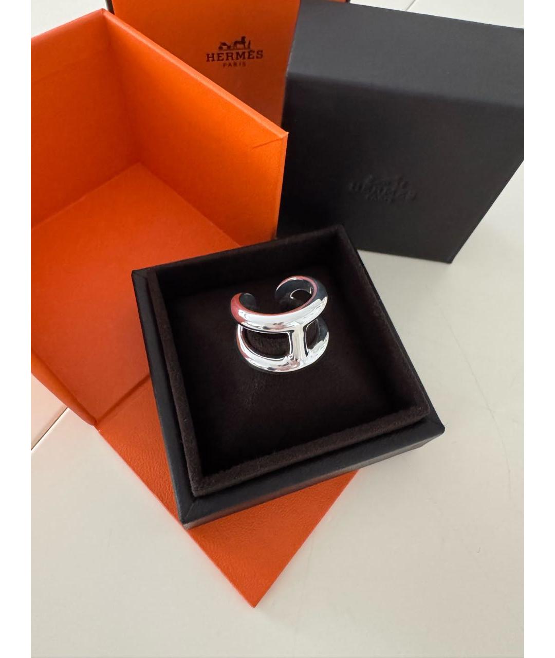 HERMES Серебряное серебряное кольцо, фото 8