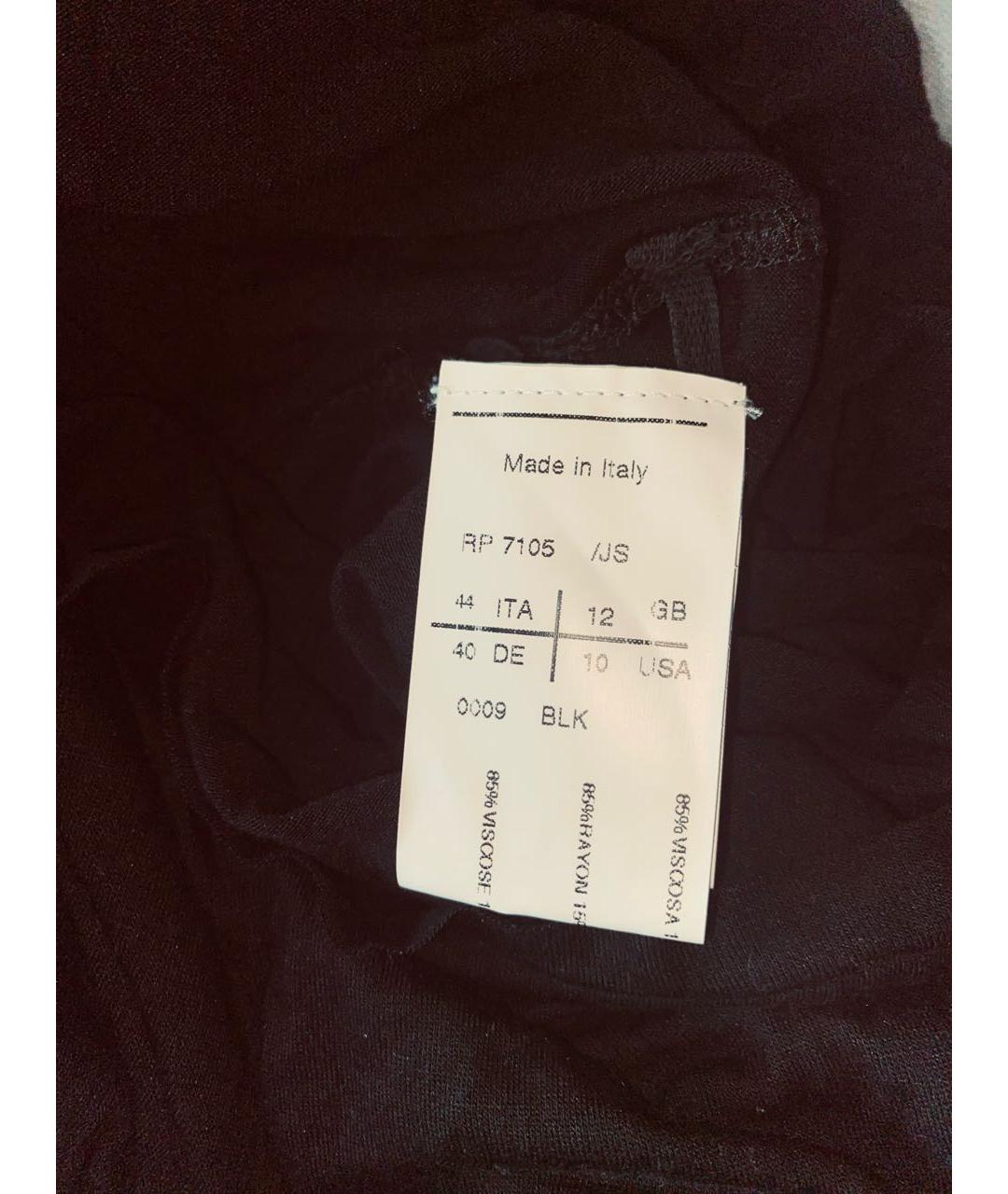 RICK OWENS Черная вискозная майка, фото 4