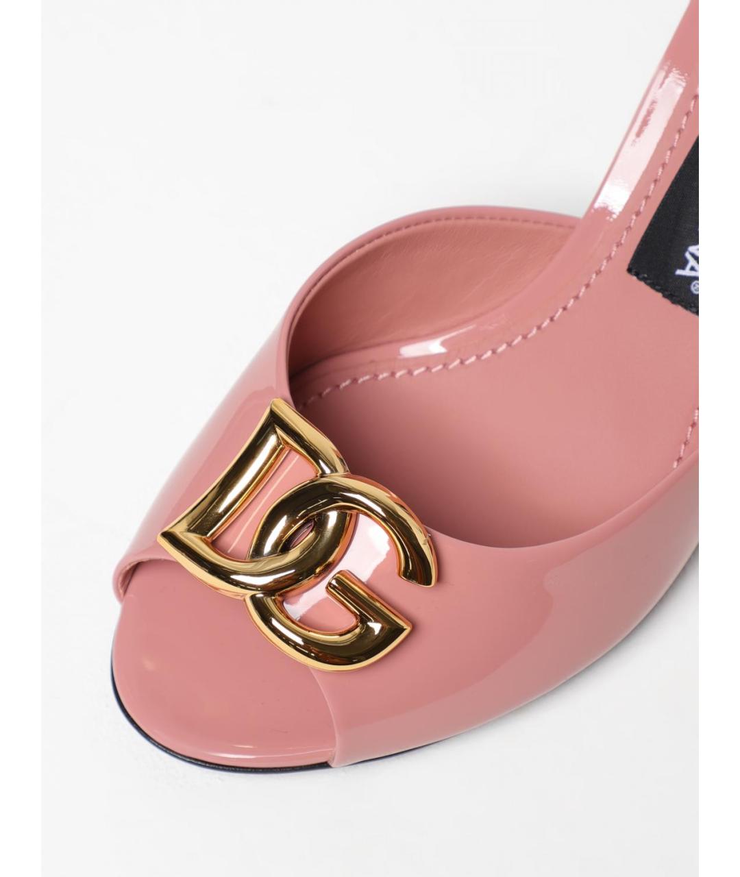 DOLCE&GABBANA Розовые босоножки, фото 4