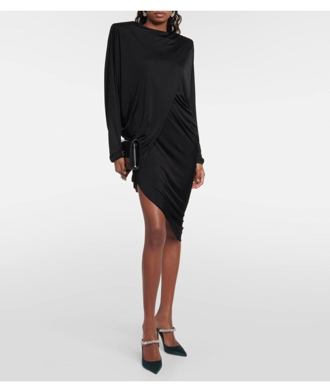 SAINT LAURENT Черное коктейльное платье, фото 4