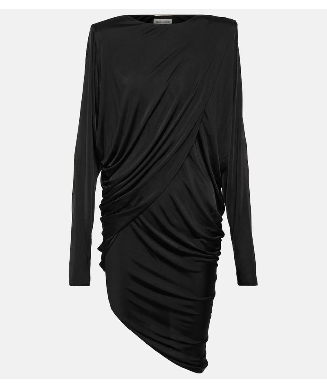 SAINT LAURENT Черное коктейльное платье, фото 9