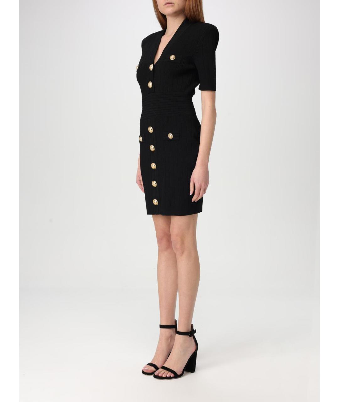 BALMAIN Черное повседневное платье, фото 4