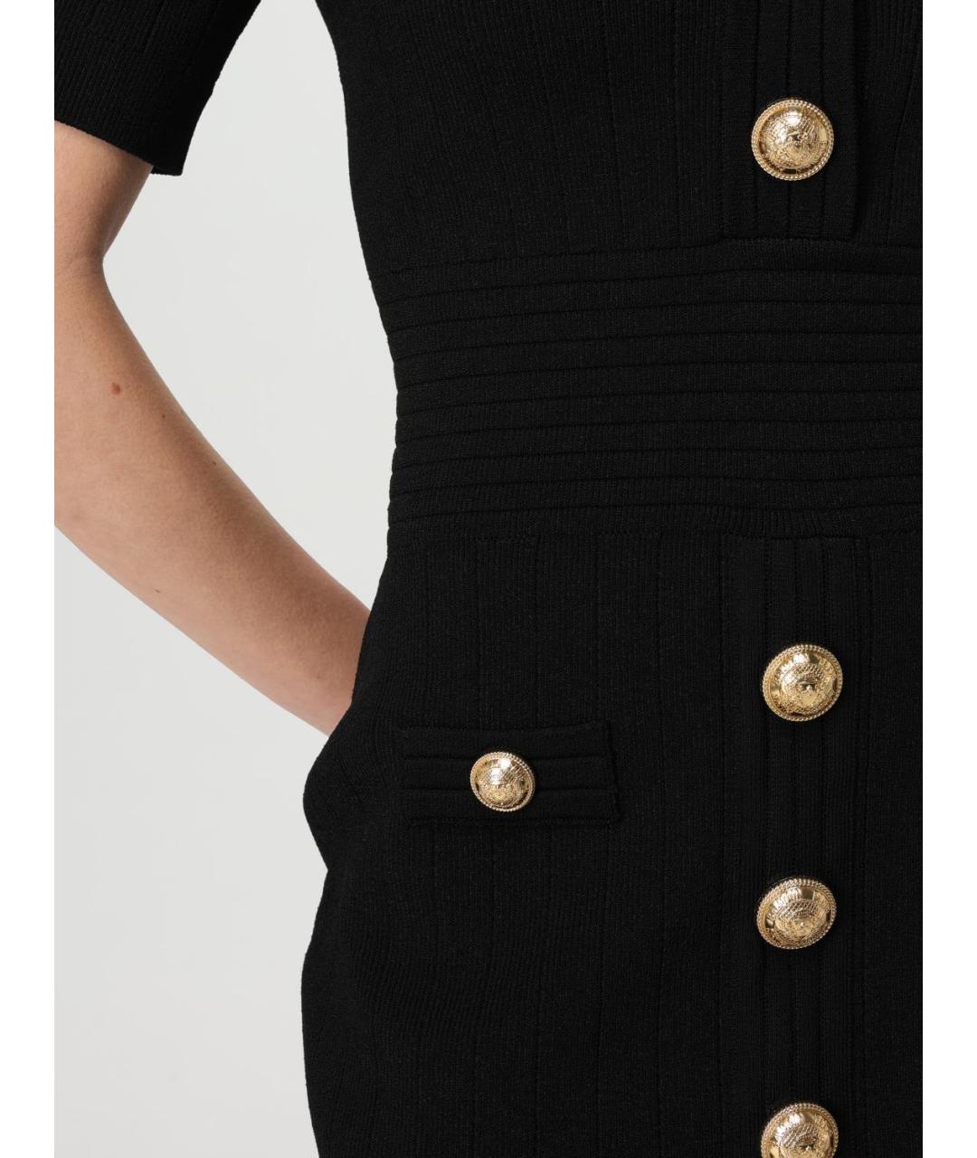 BALMAIN Черное повседневное платье, фото 5