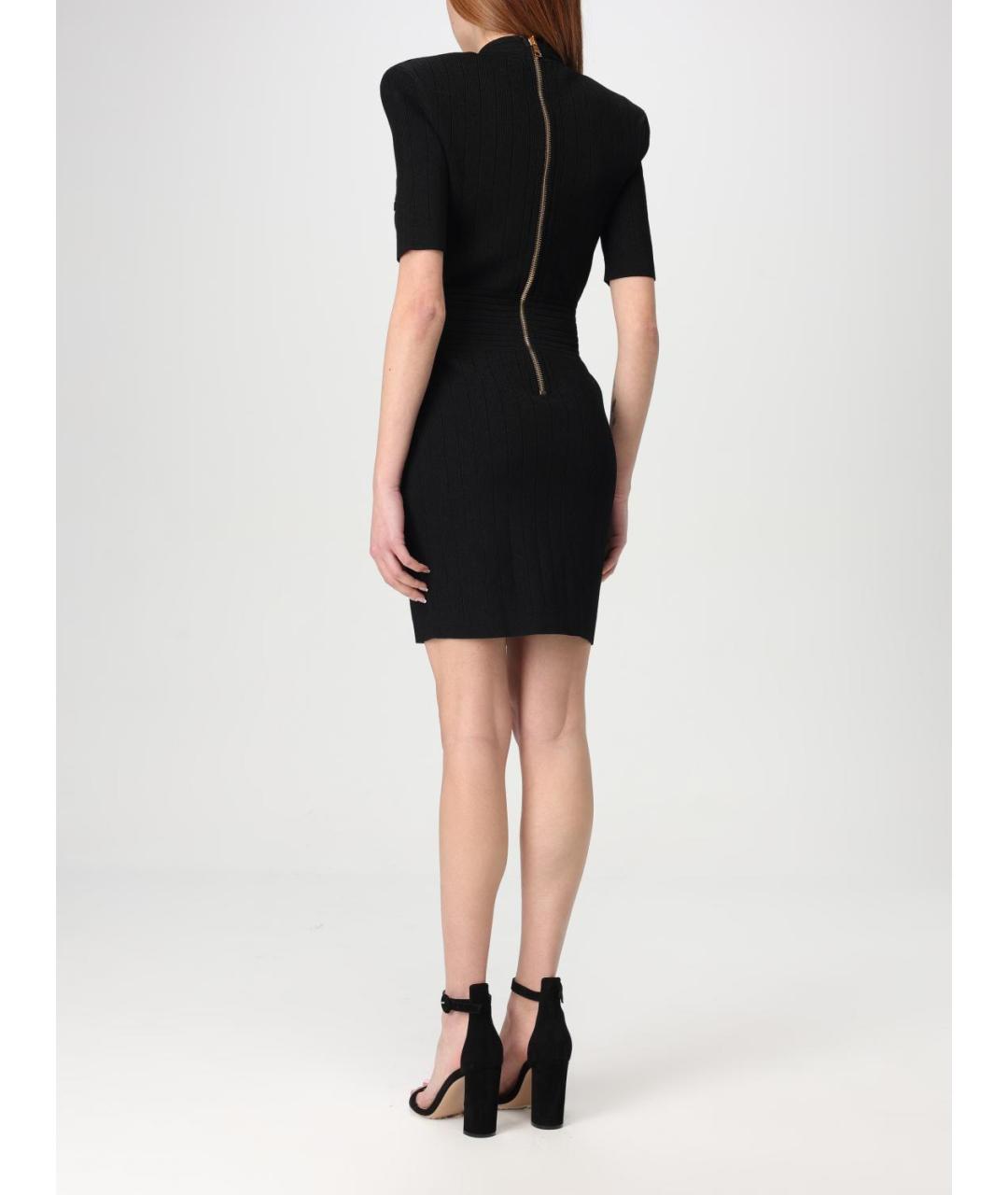 BALMAIN Черное повседневное платье, фото 3
